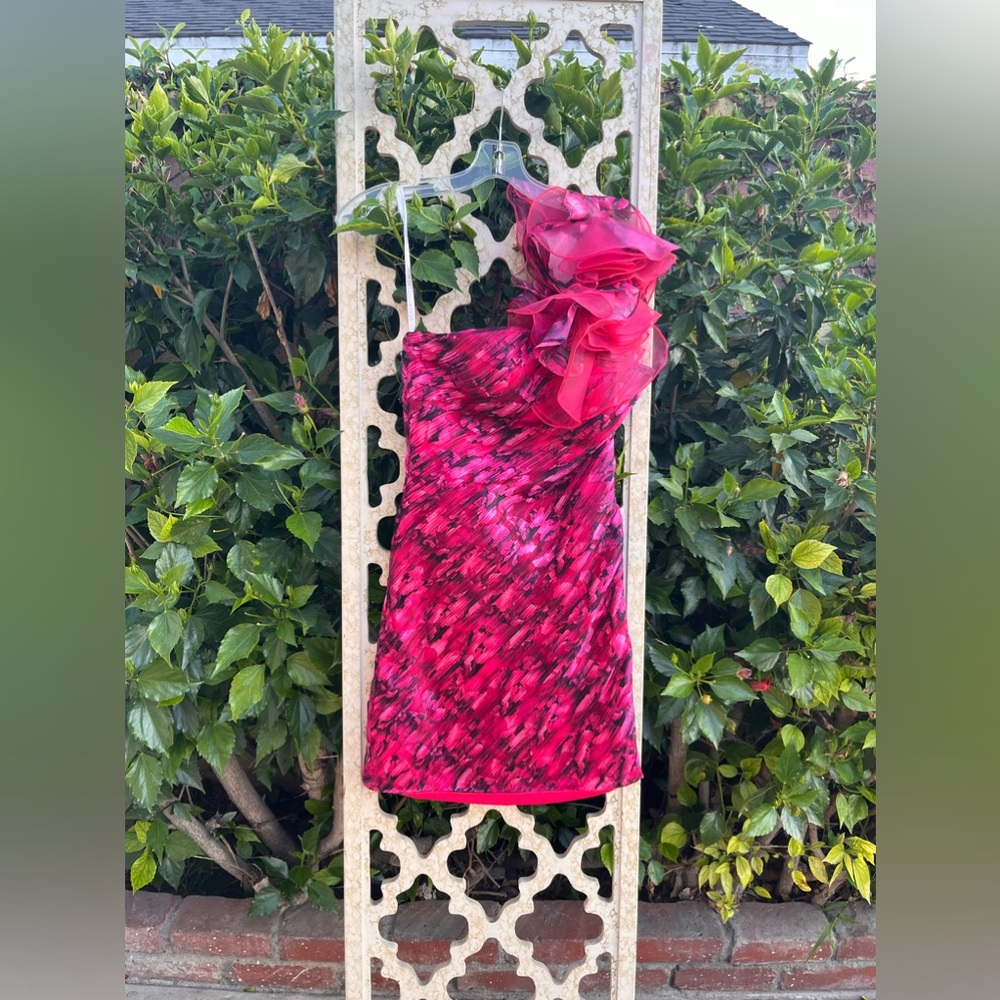 Scala one shoulder mini dress